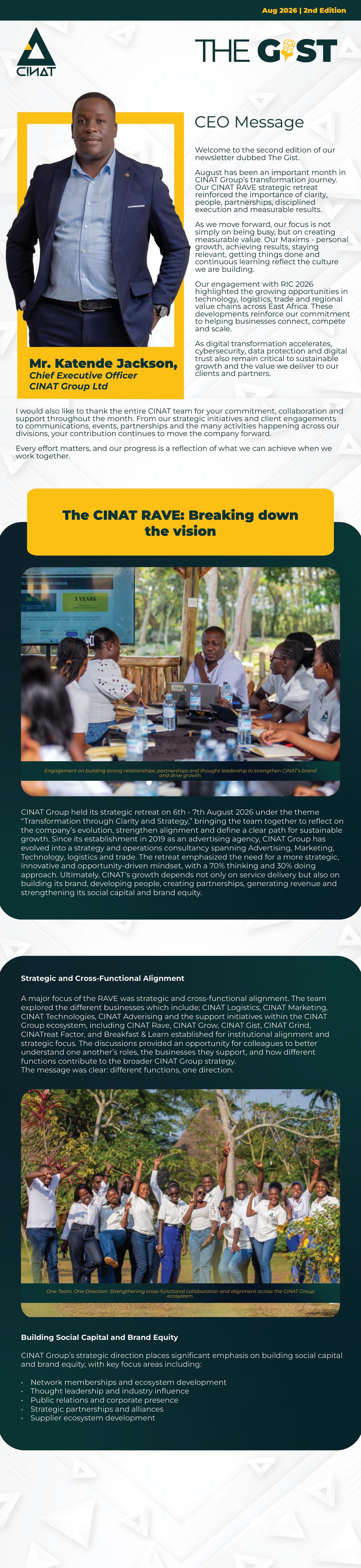 THE GIST, August 2026 page 1 of 3